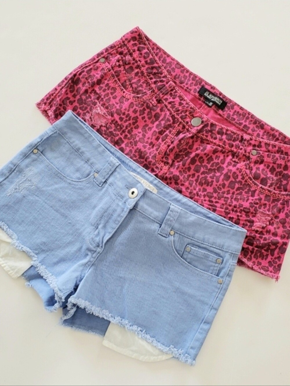 Forever21 Y2K Low Rise Fringe Short Shorts Bundle 30